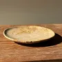 Assiettes de réception - Petit vide poche ou plat en bois pétrifié circulaire beige D22,5-20 - OFFICE OBJETS