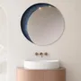 Miroirs - MIROIR - BLUE GALUCHAT - 80 CM - MIRO’ART™- ORSIGNÉ™ BY AMANDINE MANGENOT