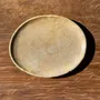 Formal plates - Small empty pouch or dish in plain beige oval petrified wood D24-19 -3 - OFFICE OBJETS
