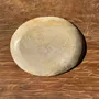 Formal plates - Small empty pouch or dish in plain beige oval petrified wood D24-19 -3 - OFFICE OBJETS
