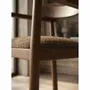Chairs - Chaise CANVA teinte noyer & tissu marron - EMPREINTE DU TEMPS
