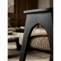 Chairs - Chaise BOWIE noir & tissu marron - EMPREINTE DU TEMPS