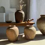 Vases - Vase de Borneo en terre cuite brun (2) H35 D23 - OFFICE OBJETS
