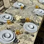 Table linen - PARIS MAP Linen Tablecloths & Napkins - SUMMERILL AND BISHOP