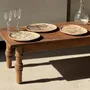 Assiettes de réception - Petit vide poche ou plat en bois pétrifié beige cernes petit cœur noir - OFFICE OBJETS