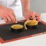 Kitchen utensils - KIT TARTE RING ROUND ø80 MM - SET SILICONE MOULD ø67 MM + 6 RINGS - SILIKOMART S.R.L.