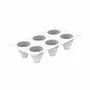 Kitchen utensils - KIT TARTE RING ALBIA ø70 MM - SET SILICONE MOULD ø65 H 61 MM + 6 RINGS - SILIKOMART S.R.L.