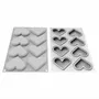 Ustensiles de cuisine - MINI LOVE STORY - MOULE EN SILICONE N.8 80X66 H 12 MM + EMPORTE-PIECE - SILIKOMART S.R.L.