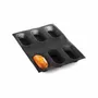 Kitchen utensils - AIR PLUS 03 MINI PLUM CAKE - SET 4 PCS SILICONE MOULDS N.6 40X95 H 25 MM - SILIKOMART S.R.L.