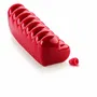Kitchen utensils - BUCHE COEUR - SILICONE MOULD 240X90 H 90 MM - SILIKOMART S.R.L.