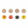 Kitchen utensils - CHOCO STAMP A - 4 STAMPS HANDLE + 4 SILICONE MOULDS ø 31 H 17 MM - SILIKOMART S.R.L.