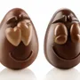 Kitchen utensils - SMILING EGGS - KIT 2 THERMOFORMED MOULDS FOR CHOCOLATE 82X77 H 107 MM - SILIKOMART S.R.L.