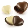 Kitchen utensils - SECRET LOVE - KIT 2 THERMOFORMED MOULDS FOR CHOCOLATE 123X115H44MM + 93X99H36MM - SILIKOMART S.R.L.
