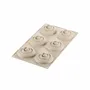 Kitchen utensils - KIT MINI TWIST TARTE - SILICONE MOULD + 6 RINGS ø80 MM - SILIKOMART S.R.L.