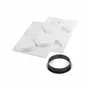 Ustensiles de cuisine - KIT ANNEAU À TARTE ROND ø100 MM - SET MOULE EN SILICONE ø85 MM + 4 ANNEAUX - SILIKOMART S.R.L.