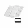 Kitchen utensils - KIT TARTE RING SQUARE 80X80 MM - SET SILICONE MOULD 67X67 MM + 6 RINGS - SILIKOMART S.R.L.