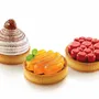 Kitchen utensils - KIT TARTE RING MONTBLANC ø80 MM - SET SILICONE MOULD + 6 RINGS - SILIKOMART S.R.L.