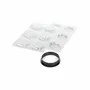 Ustensiles de cuisine - KIT TARTE ANNEAU PARADIS ø80 MM - SET MOULE EN SILICONE ø70 MM + 6 ANNEAUX - SILIKOMART S.R.L.