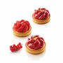 Kitchen utensils - KIT TARTE RING FLEUR ø80 MM - SET SILICONE MOULD + 6 RINGS - SILIKOMART S.R.L.