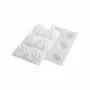 Kitchen utensils - KIT TARTE RING FLEUR ø80 MM - SET SILICONE MOULD + 6 RINGS - SILIKOMART S.R.L.