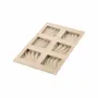 Kitchen utensils - KIT MINI TARTE SAND - SILICONE MOULD + 6 RINGS 80X80 MM - SILIKOMART S.R.L.