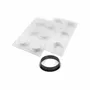 Kitchen utensils - KIT TARTE RING KLASSIK ø70 MM - SET SILICONE MOULD ø67 H 15 MM + 6 RINGS - SILIKOMART S.R.L.