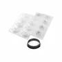 Kitchen utensils - KIT TARTE RING COCOA ø70 MM - SET SILICONE MOULD ø61 MM + 8 RINGS - SILIKOMART S.R.L.