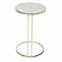 Tables for hotels - Julia Round Side Table, Antique mirror top, Polished Brass legs - DUISTT