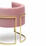 Chairs - Julius Dining Chair, seat fabric with COM option, Polished Brass legs - DUISTT