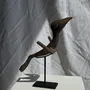Sculptures, statuettes and miniatures - Traditional Indonesian wooden decorative bird on a base - OFFICE OBJETS