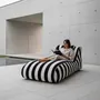 Transats - Chaise longue Chillero noire - CONTURE
