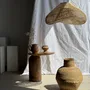 Vases - Small Indonesian Brutalist Pedestal Jar H13 D15 - OFFICE OBJETS