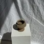 Vases - Small Indonesian Brutalist Pedestal Jar H13 D15 - OFFICE OBJETS