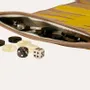 Objets de décoration - Backgammon de voyage - Cuir lisse - HECTOR SAXE PARIS DEPUIS 1978