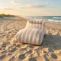 Transats - Chaise longue Chillero beige - CONTURE