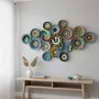 Other wall decoration - Anatolian Spirit: 16-Piece Handmade Wicker Wall Plate Installation - SARMAL DESIGN