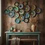 Other wall decoration - Anatolian Spirit: 16-Piece Handmade Wicker Wall Plate Installation - SARMAL DESIGN