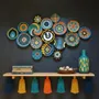 Other wall decoration - Anatolian Spirit: 16-Piece Handmade Wicker Wall Plate Installation - SARMAL DESIGN