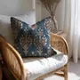 Comforters and pillows - Linen cushion - hand block print - NORAVILLA