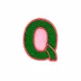 Cadeaux - Q - Alphabet brodé, thermocollant - à l'unité - PETIT POIRIER