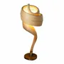 Table lamps - TULIPE – Table lamp in bamboo and bronze feet - HYDILE