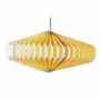 Hanging lights - ORCUS – Oval linen pendant light - HYDILE