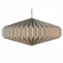Hanging lights - ORCUS – Oval linen pendant light - HYDILE