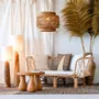Sofas - TAHITI – Rattan bench with cushions - HYDILE