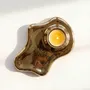 Candlesticks and candle holders - ALCHEMY Tealight Holder - Ash Gold - BIBAH