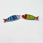 Cadeaux - Barrette brodée Duo Poissons - PETIT POIRIER