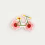 Cadeaux - Barrette brodée Bicyclette - PETIT POIRIER