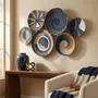 Other wall decoration - Ocean Breeze: 6-Piece Handmade Wicker Wall Plate Set - SARMAL DESIGN