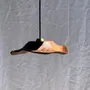 Hanging lights - Small wavy teak flat leaf suspension D:30 - OFFICE OBJETS