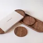 Trays - Isotrays - Coaster Set Mt. Blanc - DOLOMITISCH SRL